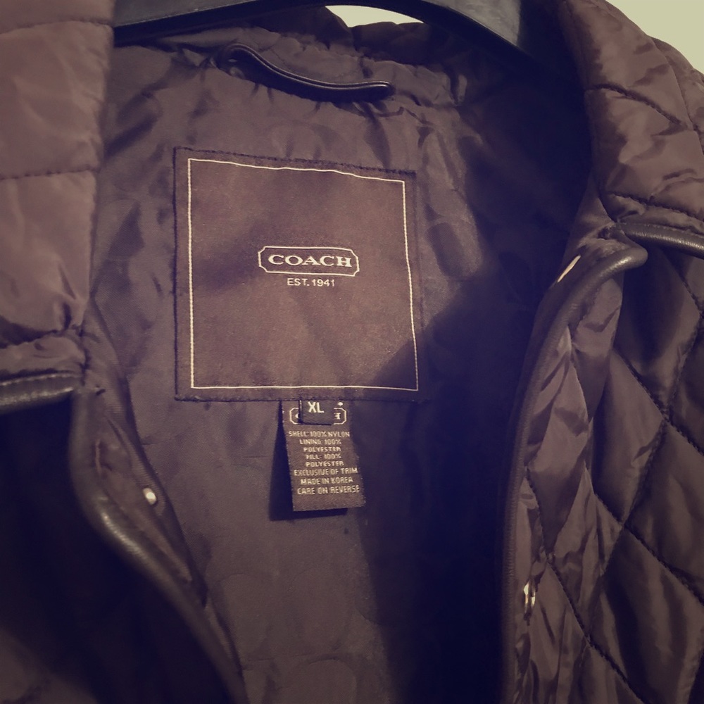 Coach quilted jacket